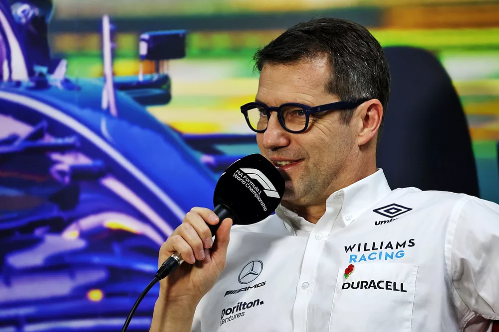 Fran&ccedil;ois-Xavier Demaison, director t&eacute;cnico de Williams F1, en la conferencia de prensa de los directores de equipo