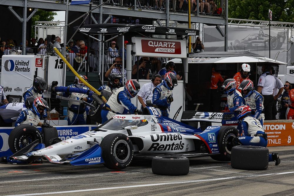 Graham Rahal, Rahal Letterman Lanigan Racing Honda, Pit Stop