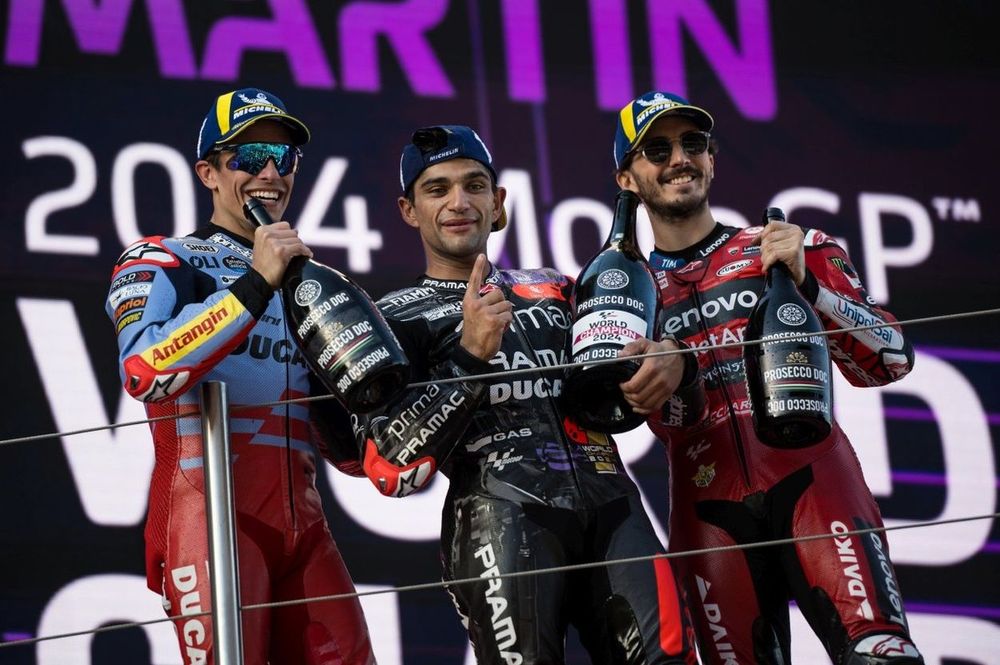Jorge Martin, Pramac Racing, Francesco Bagnaia, Ducati Team, Marc Marquez, Gresini Racing