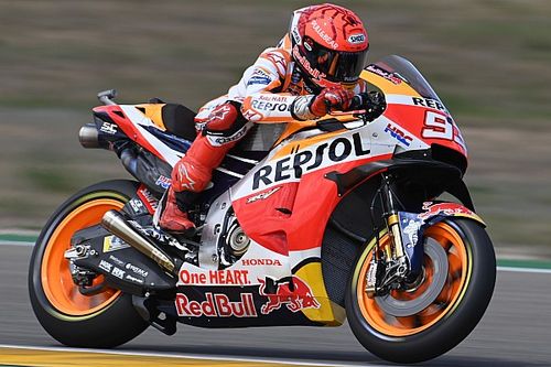 Marquez verklaart boosheid na crash in tweede training Aragon