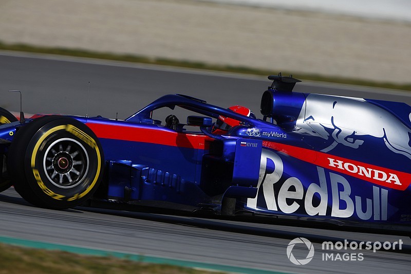 Honda packaging in Toro Rosso's car its