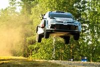 WRC Rally Finland: Kalle Rovanpera survives puncture to double lead 