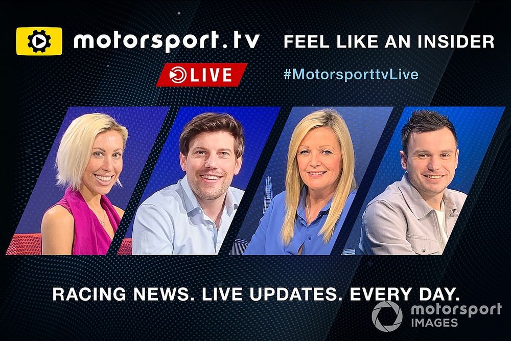 Presentadores confirmados para la emisión de Motorsport.tv Live