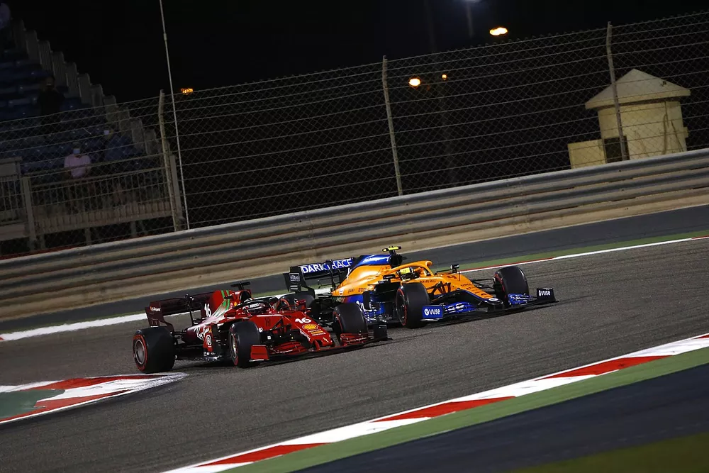Charles Leclerc, Ferrari SF21, Lando Norris, McLaren MCL35M