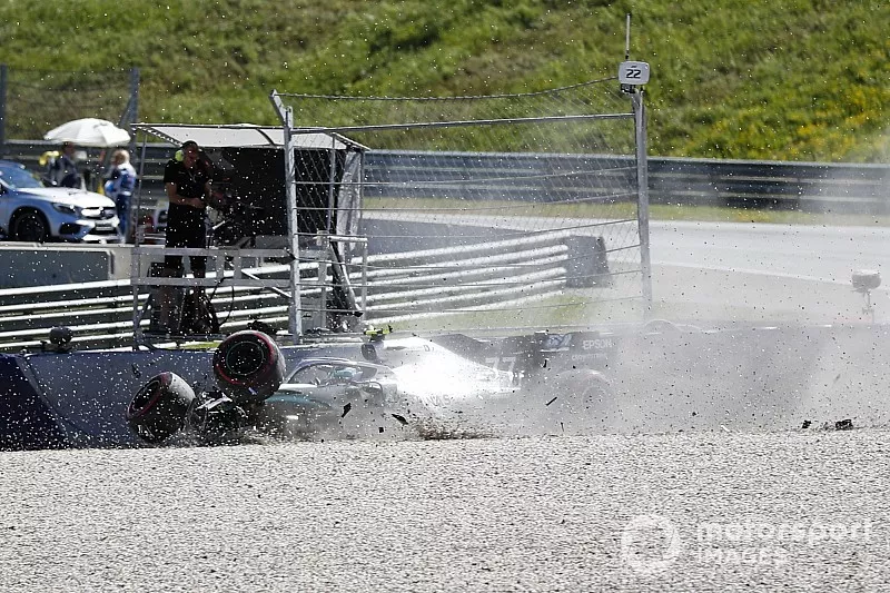 L'accident de Valtteri Bottas, Mercedes AMG W10 