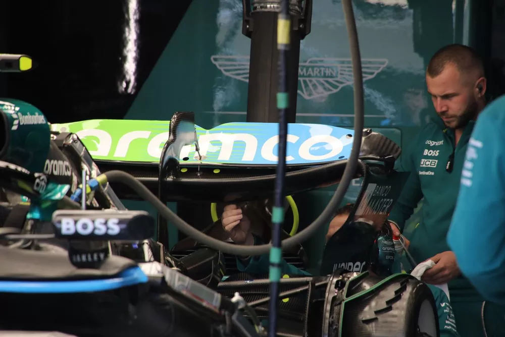 Detalle técnico del Aston Martin AMR24