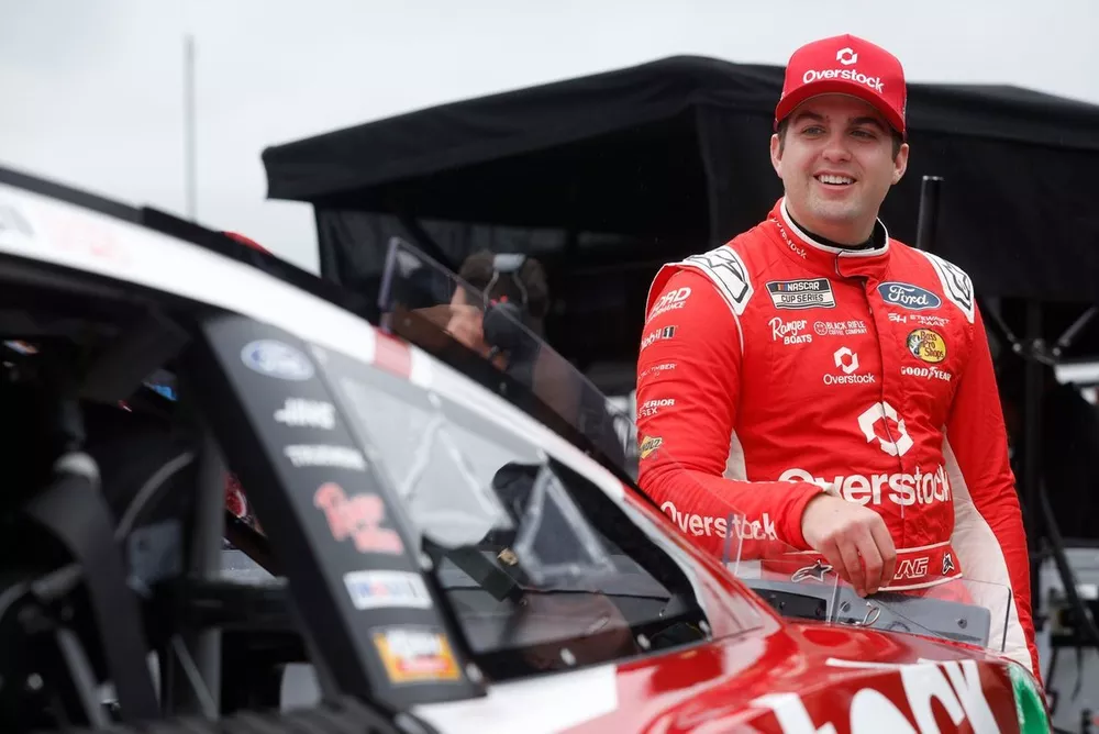 Noah Gragson, Stewart-Haas Racing, Overstock.com Ford Mustang