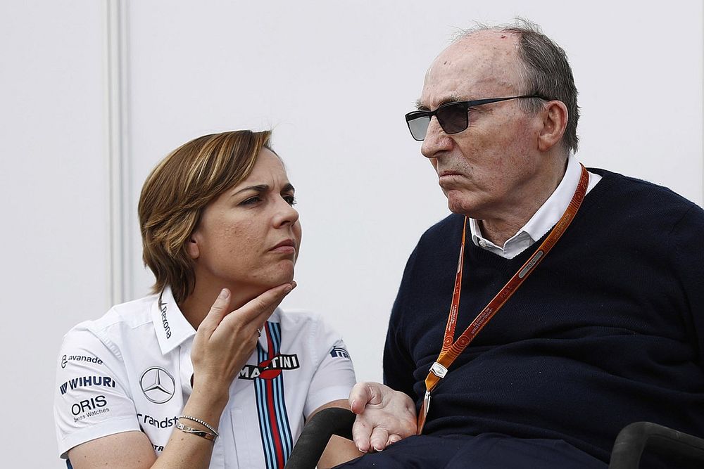 Claire Williams, Williams Deputy Team Principal with her father Sir Frank Williams, Team Principal