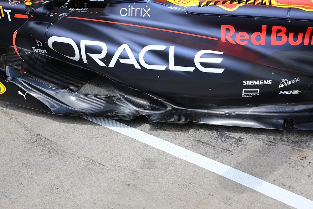 Detalle técnico del Red Bull Racing RB18