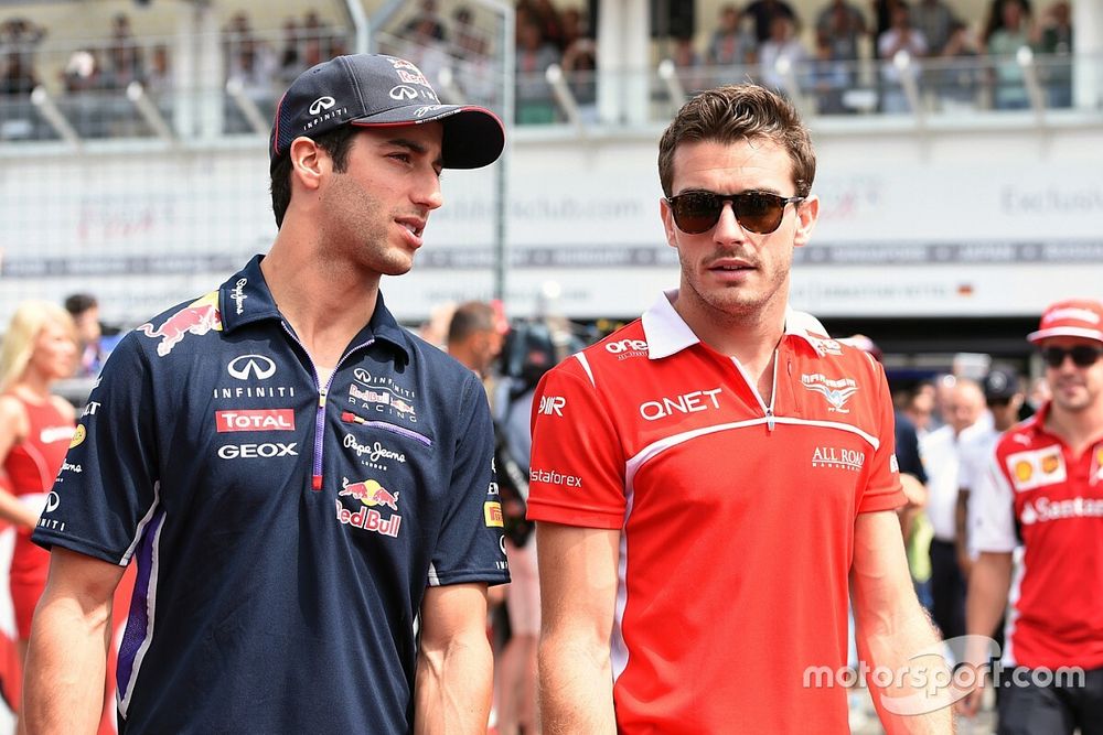 Daniel Ricciardo, Red Bull Racing y Jules Bianchi, Marussia F1 Team