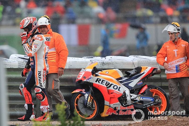 Márquez: “Cometí el mayor error de la temporada y pedí perdón al equipo y a Honda”