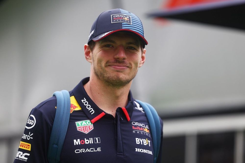  Max Verstappen, Red Bull Racing, arrives at the track