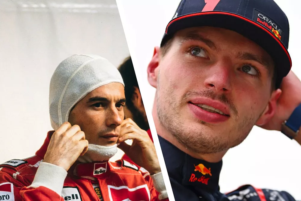 Ayrton Senna e Max Verstappen