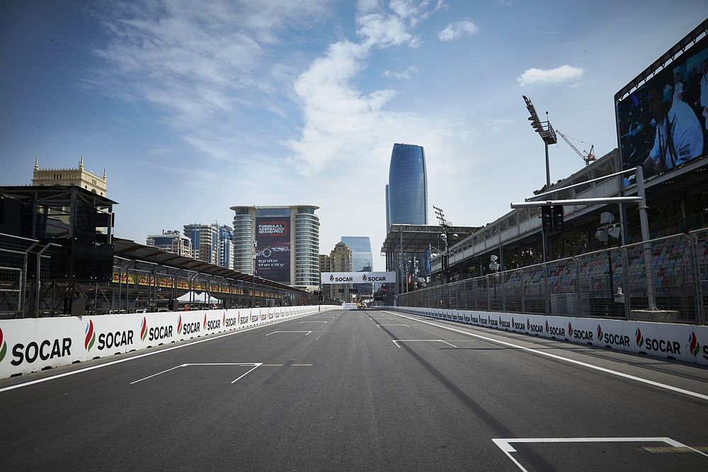 La recta del Circuito de la Ciudad de Bakú