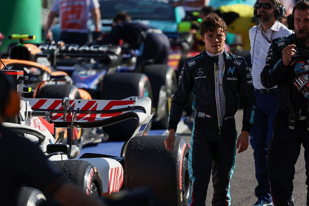 Nyck de Vries, Williams Racing, in Parc Ferme