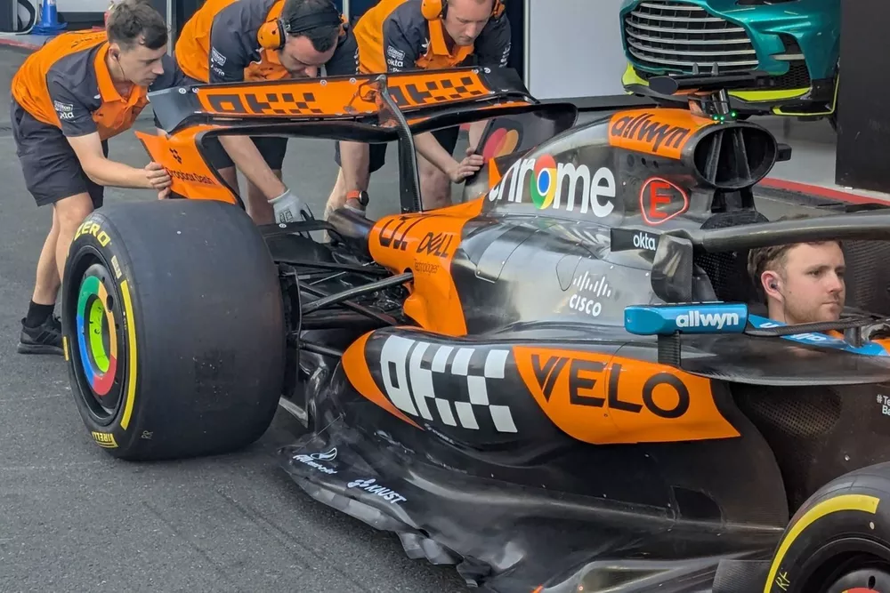 McLaren rear wing