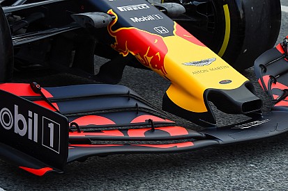 Red Bull no se muestra alarmado por el alerón delantero radical de Ferrari