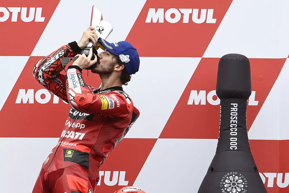 Le vainqueur Francesco Bagnaia, Ducati Team