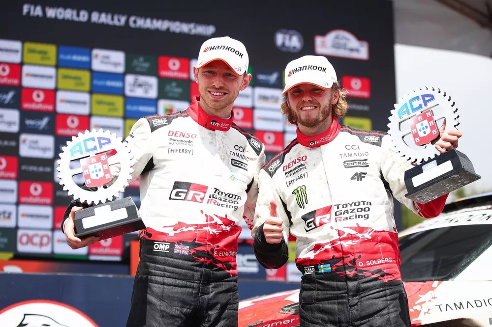 Oliver Solberg, Elliott Edmondson, Toyota Gazoo Racing WRT Toyota GR Yaris Rally1