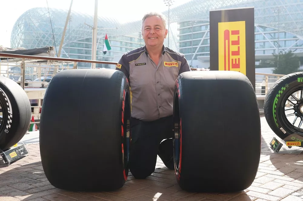 Mario Isola, Pirelli F1 Director with Pirelli 2026 F1 tyres