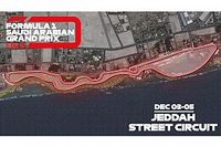 F1: Arábia Saudita revela traçado do circuito de Jeddah, a pista de rua mais rápida de 2021