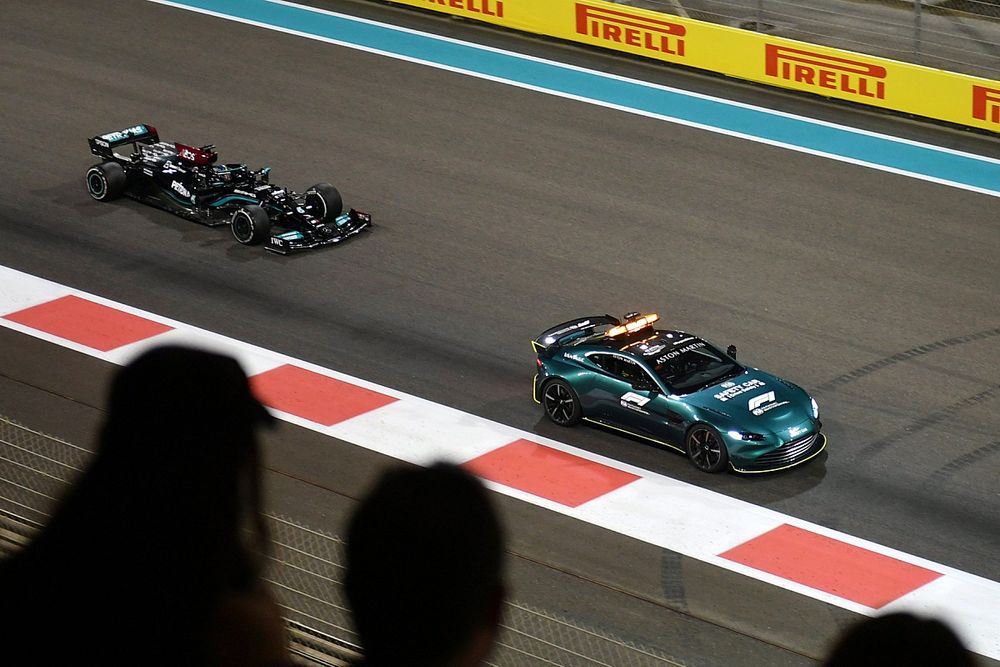 The Safety Car and Lewis Hamilton, Mercedes W12