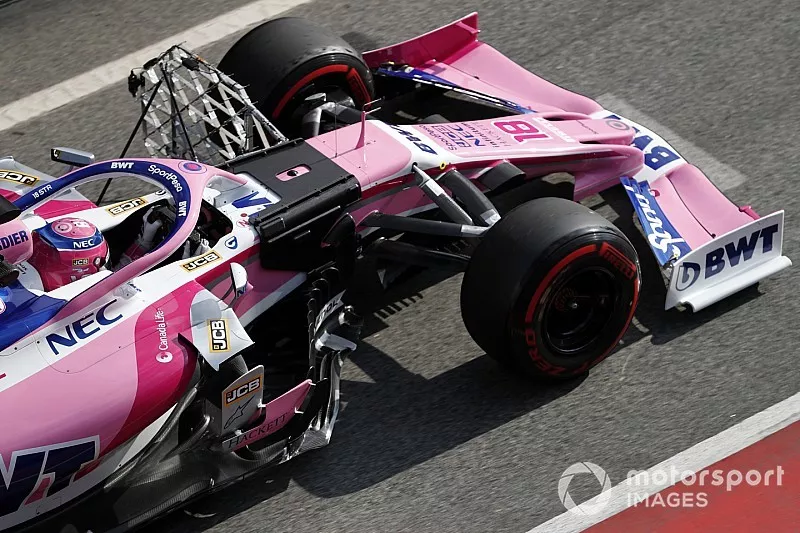 Lance Stroll, SportPesa Racing Point F1 Team RP19, avec des capteurs a&eacute;ro