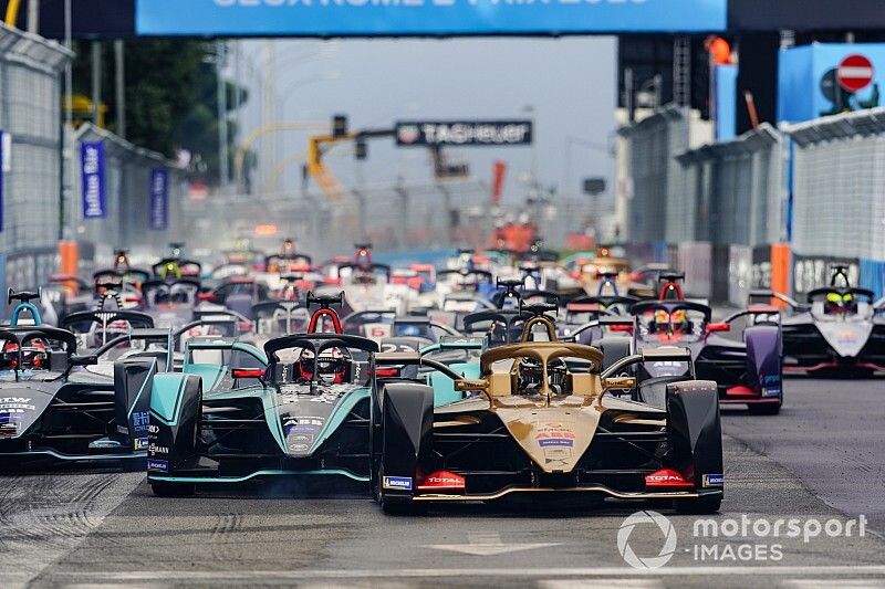 Andre Lotterer, DS TECHEETAH, DS E-Tense FE19, Mitch Evans, Panasonic Jaguar Racing, Jaguar I-Type 3, Stoffel Vandoorne, HWA Racelab, VFE-05, al inicio