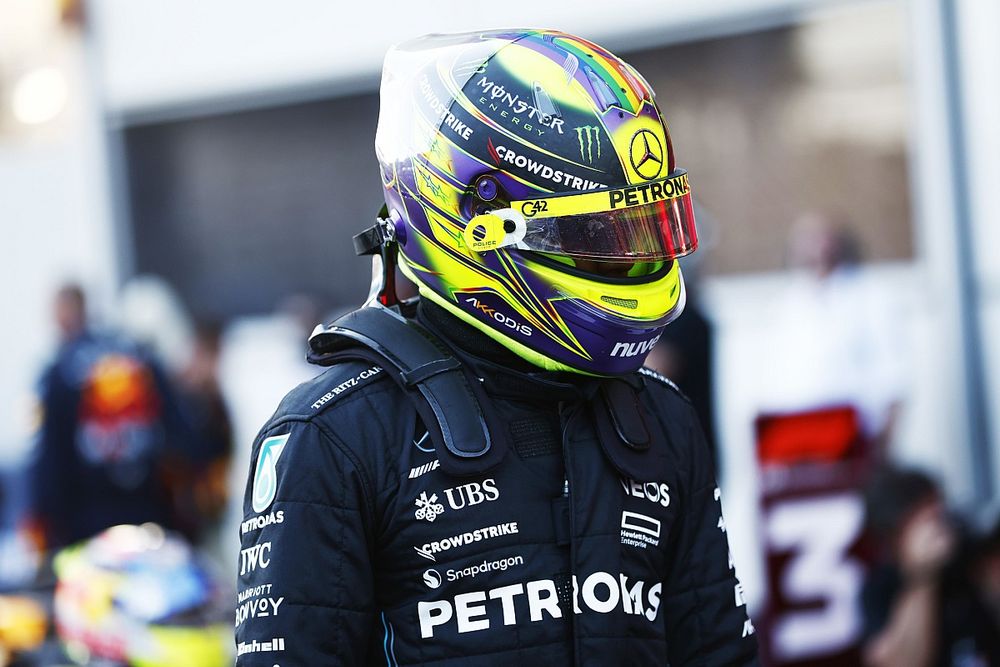 Lewis Hamilton, Mercedes-AMG, en Parc Ferme tras el Sprint