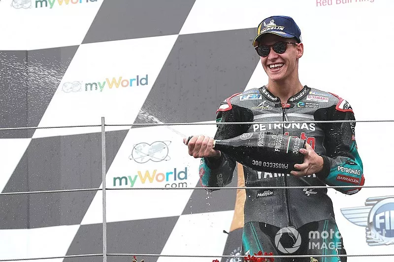 Podio: tercer lugar Fabio Quartararo, Petronas Yamaha SRT