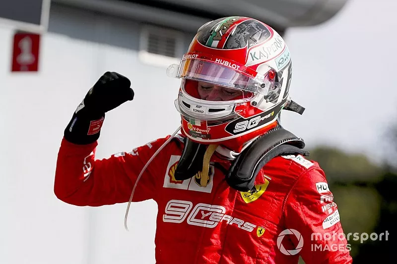 Race winner Charles Leclerc, Ferrari SF90