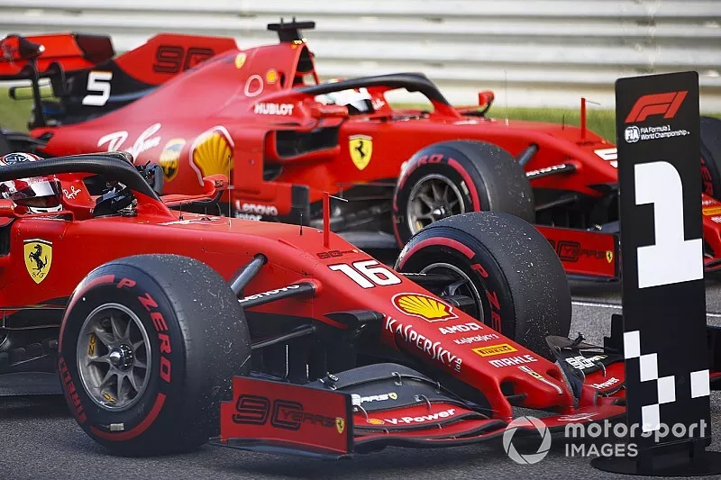 Polesitter Charles Leclerc, Ferrari SF90
