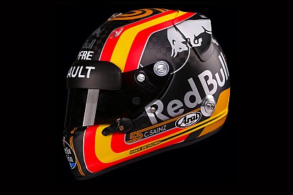 Carlos Sainz, Renault'da yarışacağı kaskı tanıttı