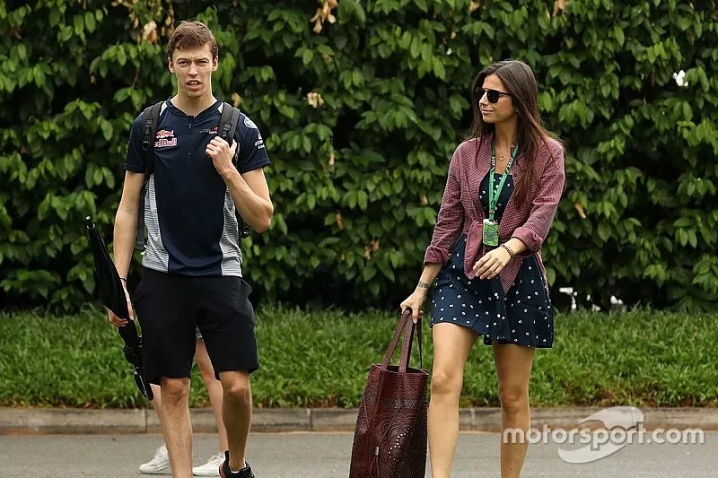 Daniil Kvyat, Scuderia Toro Rosso and girlfriend Kelly Piquet