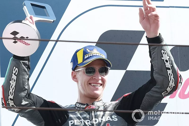 Podium : le deuxi&egrave;me, Fabio Quartararo, Petronas Yamaha SRT