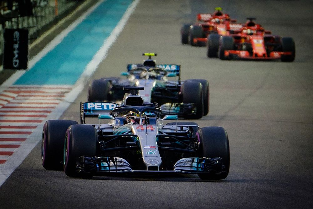 Lewis Hamilton, Mercedes AMG F1, Valteri Bottas, Mercedes AMG F1, Sebastian Vettel, Ferrari, Kimi Raikkonen, Ferrari