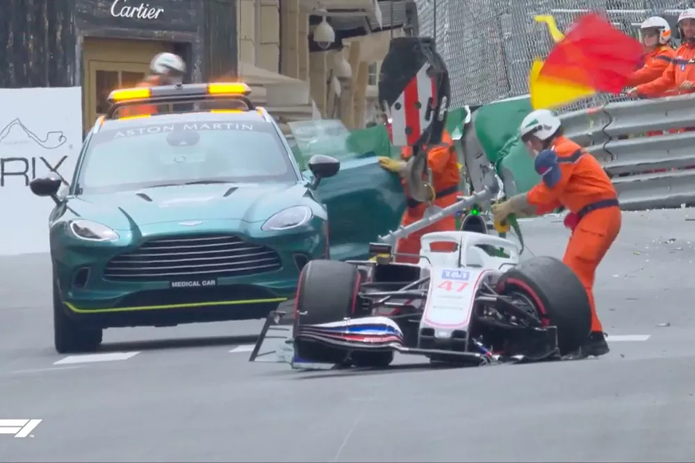 El accidente de Mick Schumacher en la FP3 de M&oacute;naco