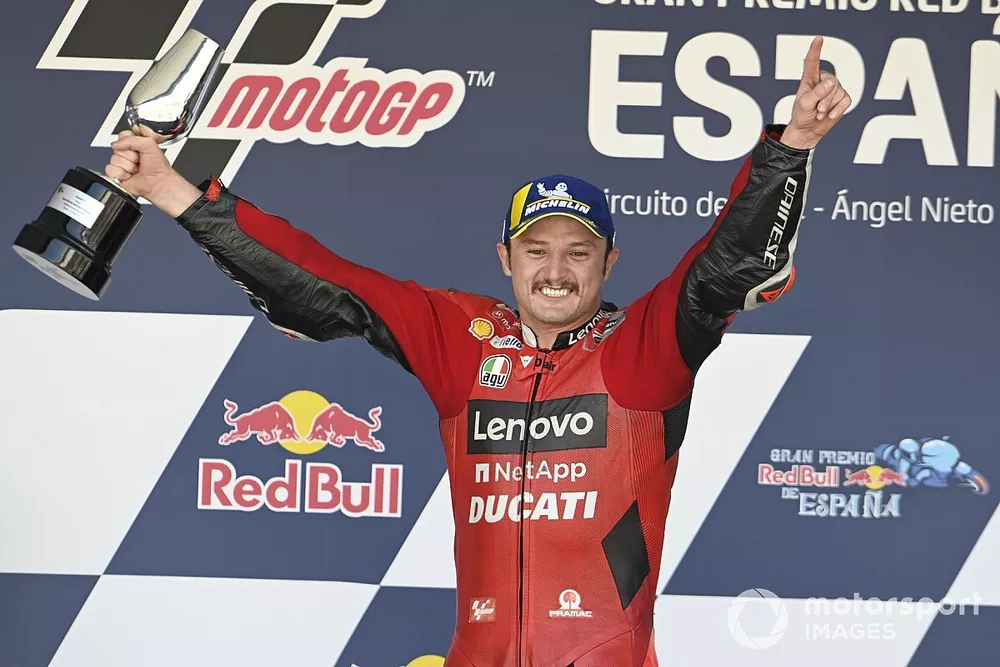Podium: Race winner Jack Miller, Ducati Team