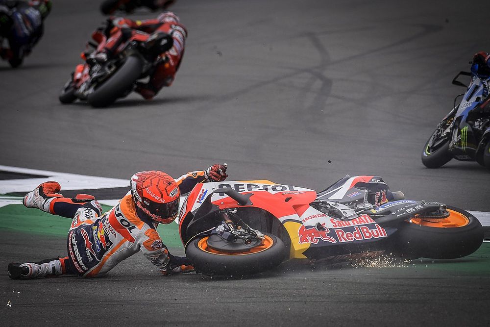 Marc Marquez, Repsol Honda Team, crash