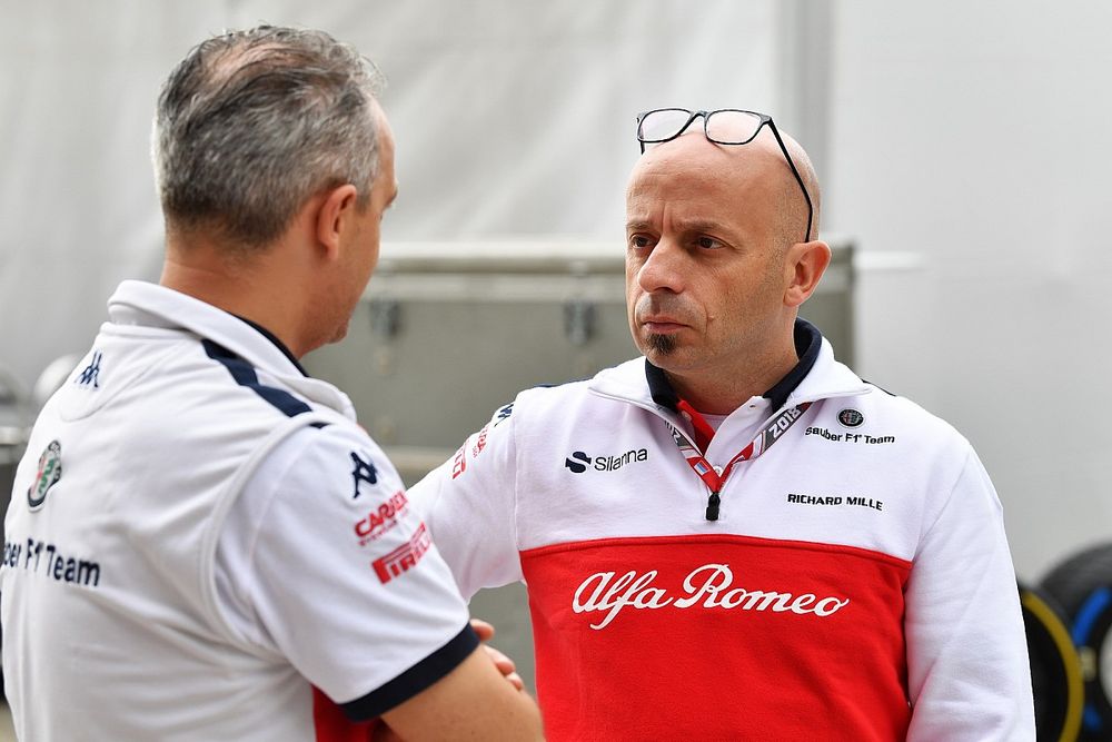 Beat Zehnder, Sauber Manager and Simone Resta, Sauber Designer