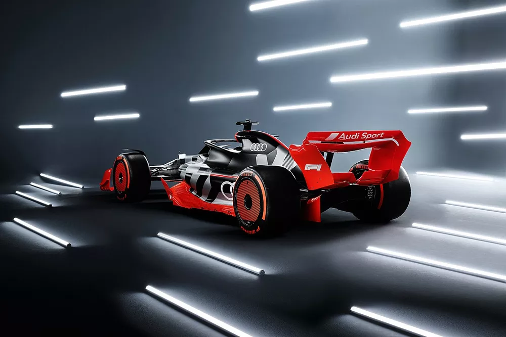 Showcar with Audi F1 launch livery