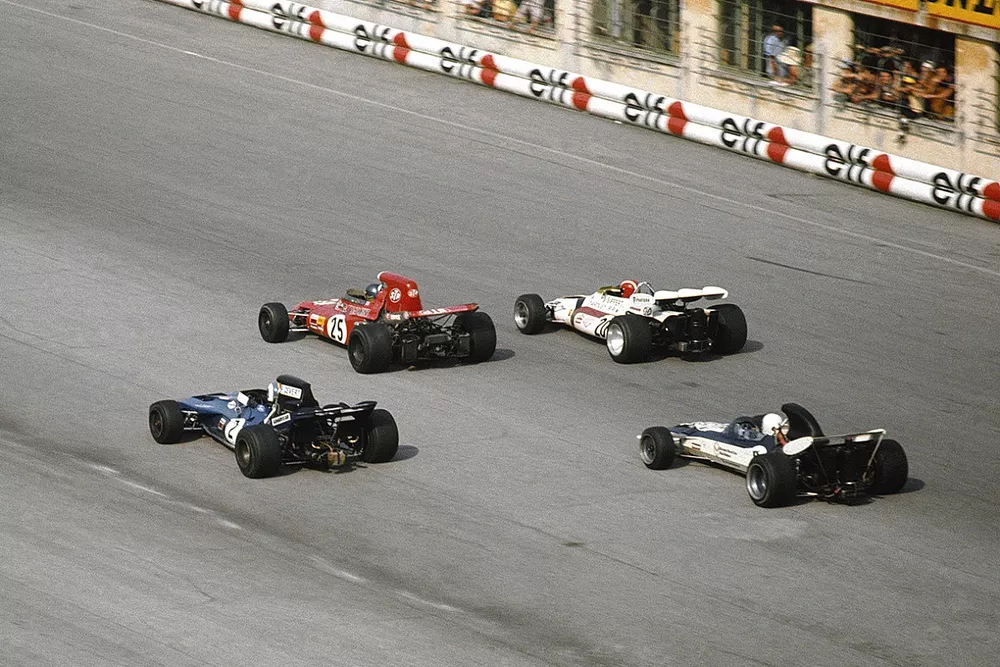 Ronnie Peterson, March 711 Ford, Jo Siffert, BRM P160, Francois Cevert, Tyrrell 002 Ford, Mike Hailwood, Surtees TS9
