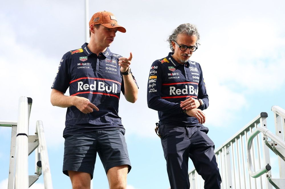 Max Verstappen, Red Bull Racing, Laurent Mekies, Red Bull Racing Team Principal