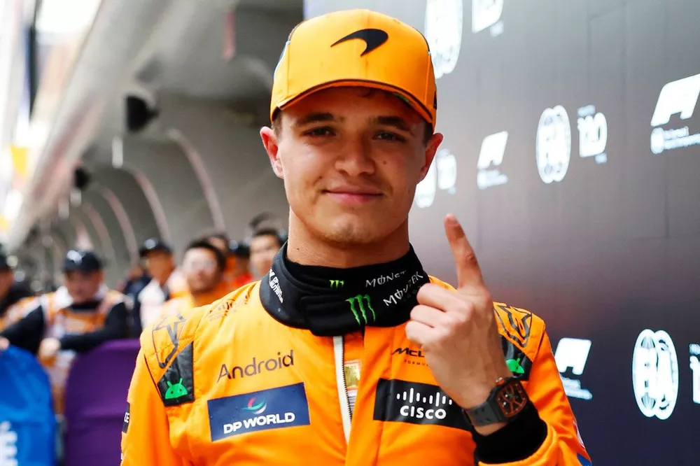 Sprint pole man Lando Norris, McLaren F1 Team
