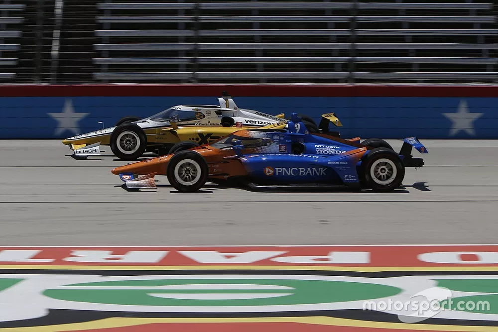 Josef Newgarden, Team Penske Chevrolet, Scott Dixon, Chip Ganassi Racing Honda