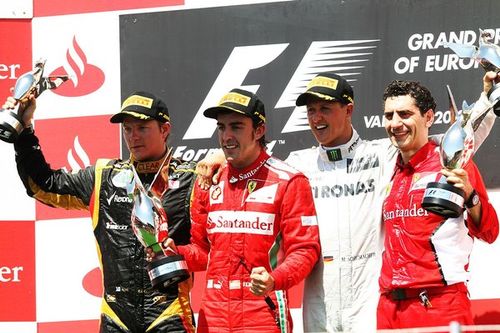 As&iacute; fue el &uacute;ltimo podio de Michael Schumacher en F1, en la &iquest;mejor? victoria de Alonso