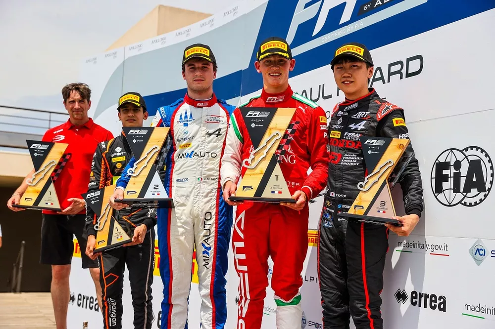 Dion Gowda, Van Amersfoort Racing, Matteo De Palo, Trident, Freddie Slater, Prema, Taito Kato, ART Grand Prix