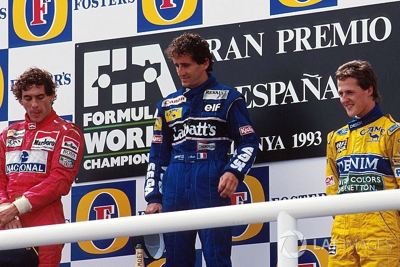 El podio que unió a tres de los grandes de la F1 cumple 25 años