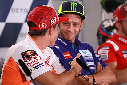 Rossi refuses Marquez handshake gesture