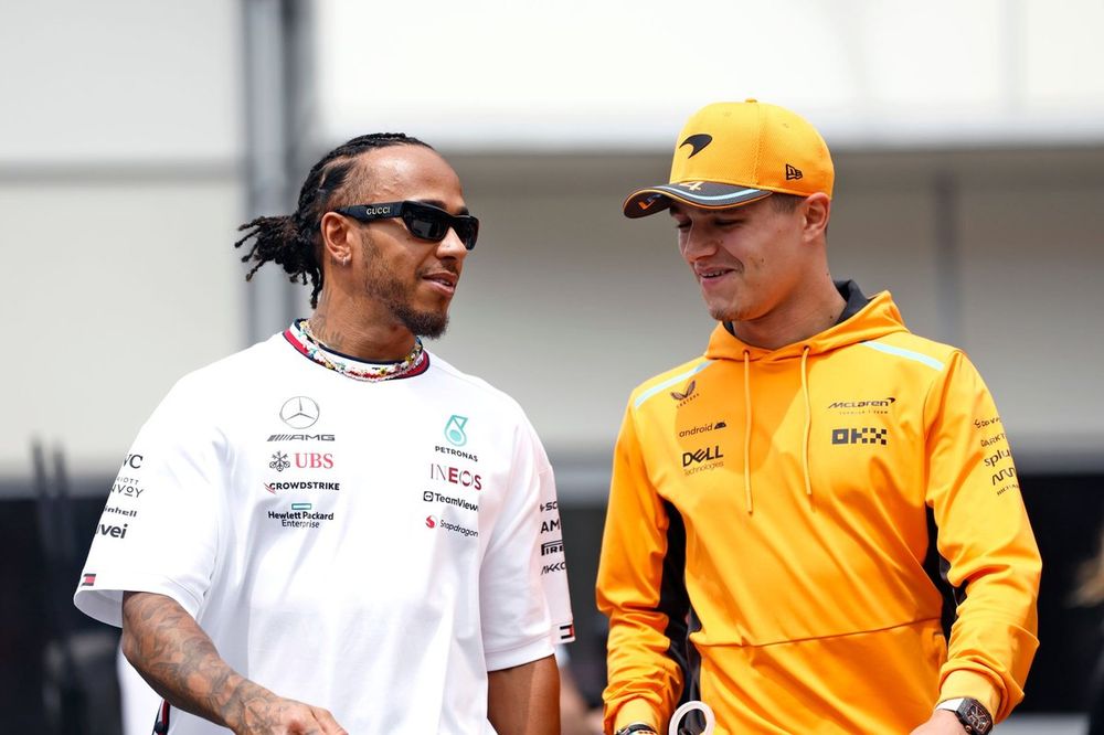 Lando Norris, Lewis Hamilton
